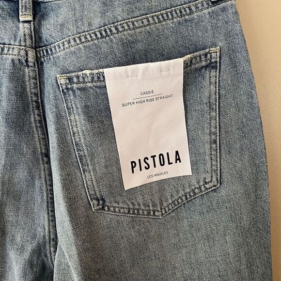 PISTOLA Cassie High Rise Classic Straight Denim Sz 31 Jeans Womens Bayview - Picture 5 of 9